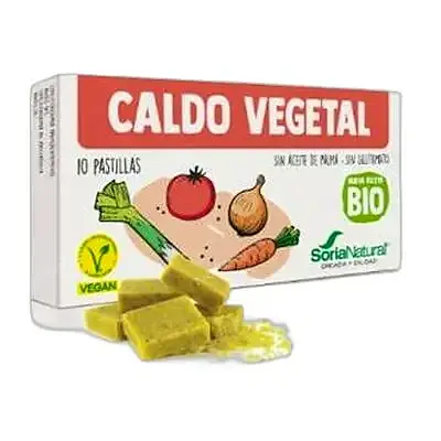 Caldo vegetal BIO 10 pastillas, Soria Natural