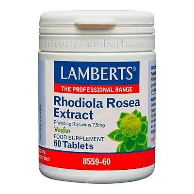Rhodiola rosea 3125 mg 60 cápsulas, Lamberts