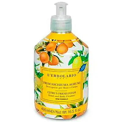 Frescaespuma citrus detergente manos y cuerpo edicion limitada 490 ml, L'Erbolario