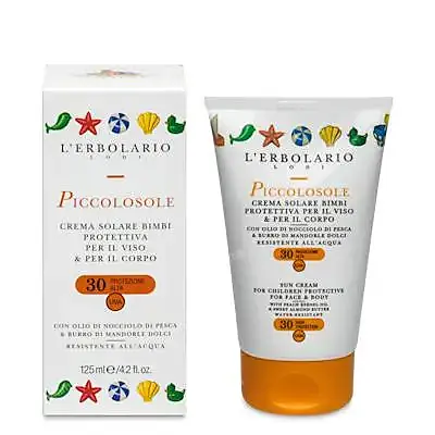 Solar niños SPF 30 cara-cuerpo 125 ml, L'Erbolario