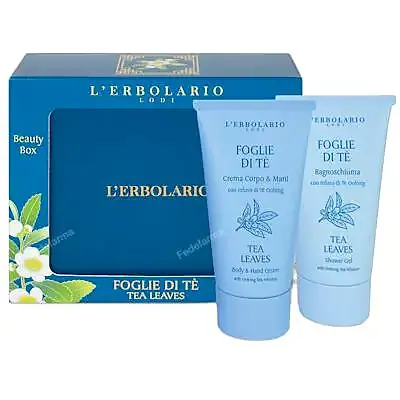 Hojas de té box gel+crema cuerpo 2 x 75 ml, L'Erbolario
