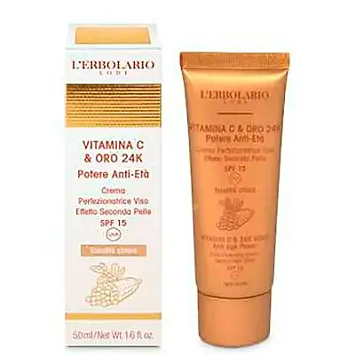 Vitaminac-oro crema seguna piel tono claro 50 ml, L'Erbolario