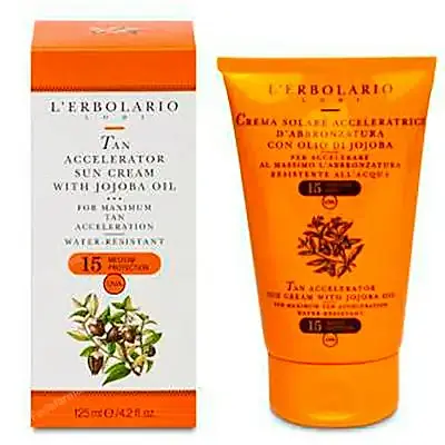 Solar SPF 15 crema aceleradora cuerpo jojoba 125 ml, L'Erbolario