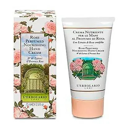 Rosa crema manos nutriente 75 ml, L'Erbolario