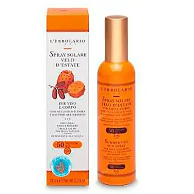 Solar SPF50 velo invisible spray 100 ml, L'Erbolario