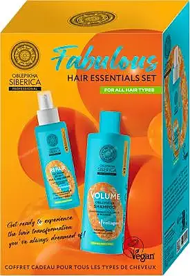Oblepikha fabulous hair essentials set oblepikha champú volu 400 ml+sérum 200 ml, Natura Siberica