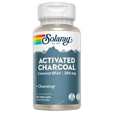 Charcoal activated 90 cápsulas, Solaray