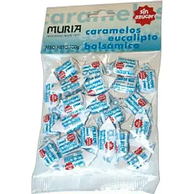 Caramelos de miel y eucalipto sin azúcar 100 g, Muria