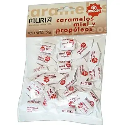 Caramelos de miel y propoleos sin azúcar 250 g, Muria