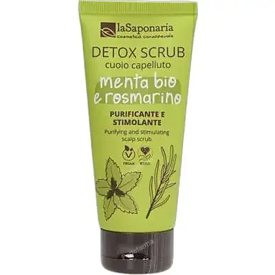 Detox exfoliante cuero cabelludo menta-romero 100 ml, La Saponaria