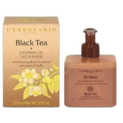 Té negro detergente cara-manos 270 ml, L'Erbolario
