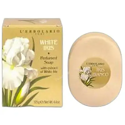 Iris blanco jabón pastilla perfumado 125 g, L'Erbolario
