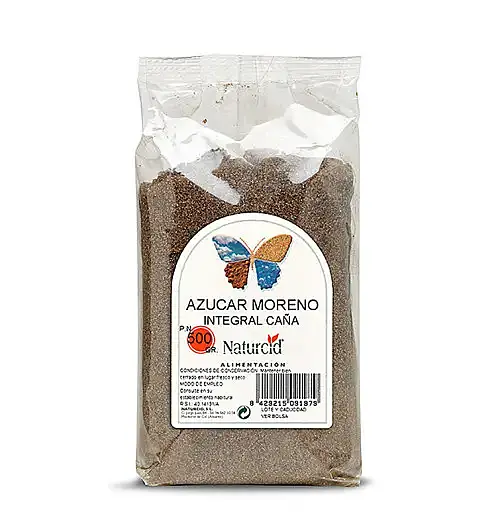 Azúcar moreno integral 500 g, Naturcid
