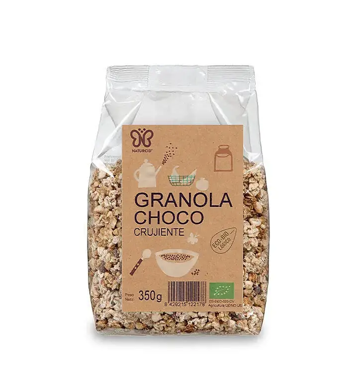 Granola crujiente choco BIO 350 g, Naturcid