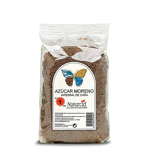 Azúcar moreno integral 1 kg, Naturcid