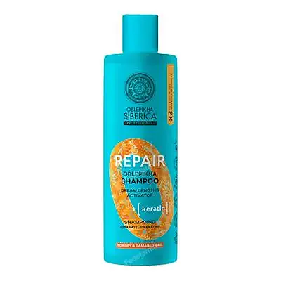 Oblepikha champú reparador queratina 400 ml, Natura Siberica