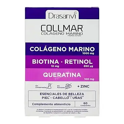 Collmar esenciales belleza sin azúcar 60 comprimidos, Drasanvi