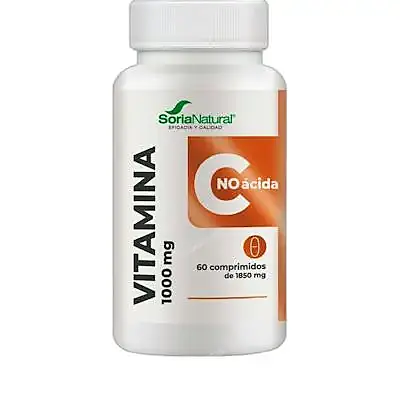 Vitamina C no acida 1000 mg 60 comprimidos, Soria Natural