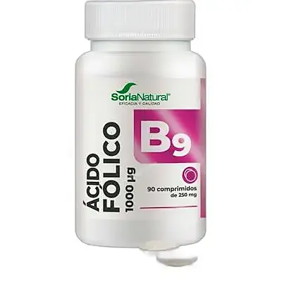 Ácido fólico +B9 90 comprimidos, Soria Natural