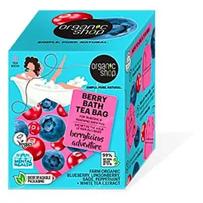 Bolsitas té baño bayas errylicious 3 x 50 g, Organic Shop