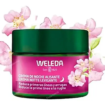 Crema de noche alisante rosa mosqueta y té blanco 40 ml, Weleda