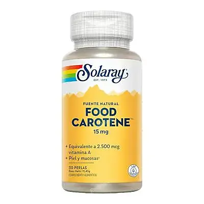 Food carotene 15 mg 30 perlas, Solaray