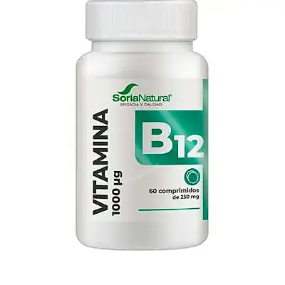 Vitamina B12 1000 mg 60 comprimidos, Soria Natural