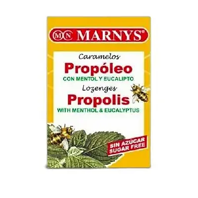 Caramelos propóleo mentol eucalipto sin azúcar 1 uds., Marnys