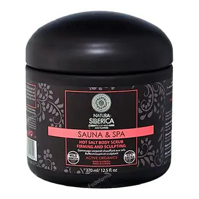 Sauna&spa peeling caliente corporal a base de sal reafirmante y modelador, Natura Siberica