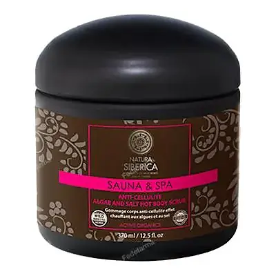 Exfoliante corporal caliente anticelulitico de algas y sal, Natura Siberica