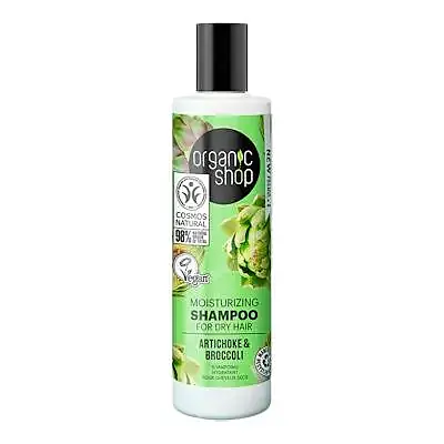Champú hidratante para cabello seco »alcachofa y brocoli 280 ml, Organic Shop