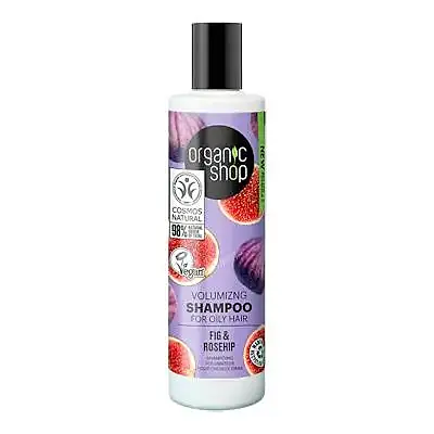 Champú voluminizador para cabello graso higo y escaramujo 280 ml, Organic Shop