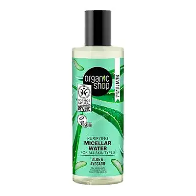 Agua micelar purificante para todo tipo de piel aguacate y aloe 150 ml, Organic Shop