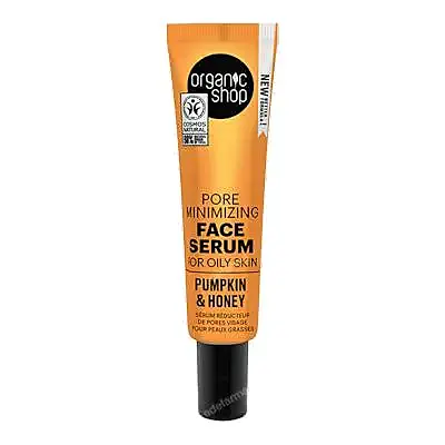 Sérum facial minimizador de poros para piel grasa calabaza y miel 30 ml, Organic Shop