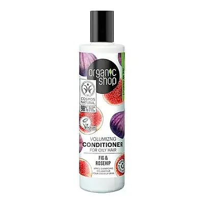 Acondicionador voluminizador para cabello graso higo y escaramujo 280 ml, Organic Shop