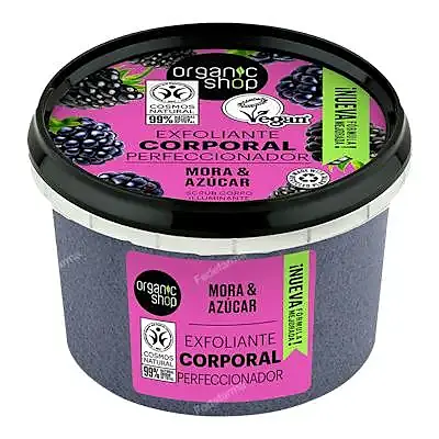 Exfoliante corporal perfeccionador de mora 250 ml, Organic Shop