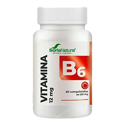 Vitamina b6 250 mg 60 comprimidos, Soria Natural