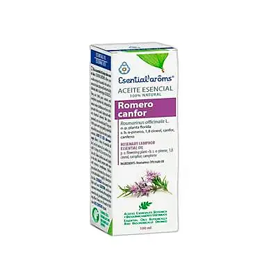 Aceite esencial de romero canfor 100 ml, Esential Aroms