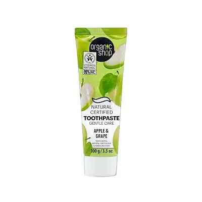 Os manzana y UVA. pasta de dientes natural certificada para sensibilidad dental 100 g, Organic Shop
