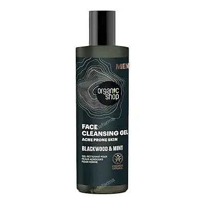 Gel limpiador para piel acneica corteza de roble y menta 200 ml, Organic Shop