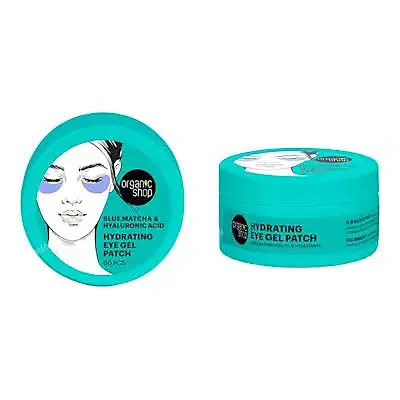 Os hydrating eye gel patch. blue matcha & hyaluronic acid, 60 pcs, Organic Shop