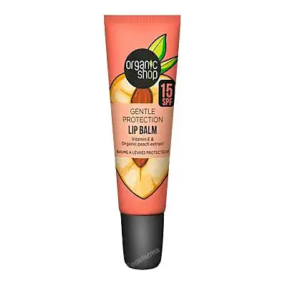 Bálsamo labial os protección suave SPF 15. vitamina e y extracto de melocoton 10 ml, Organic Shop