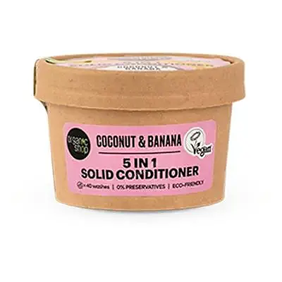 Acondicionador solido 5 en 1 plátano y coco, Organic Shop