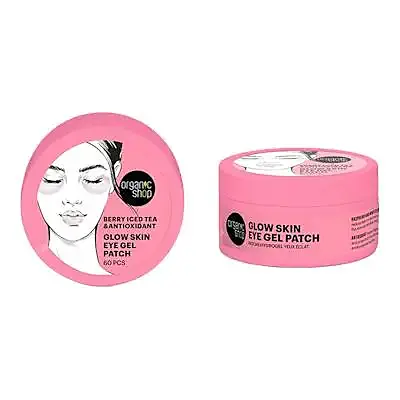 Os glow skin eye gel patch. berry iced tea & antioxidant, 60 pcs, Organic Shop