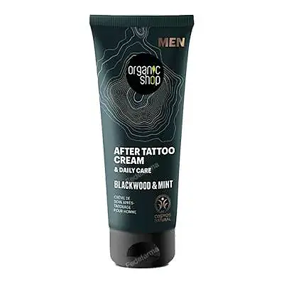 Crema para el cuidado posterior del tatuaje corteza de roble y menta 75 ml, Organic Shop
