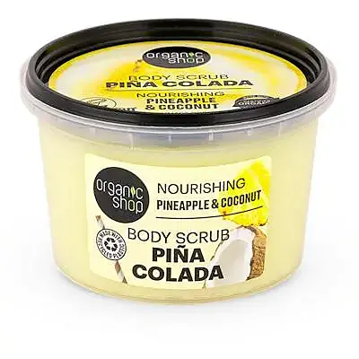 Exfoliante corporal nutritivo piña colada, Organic Shop