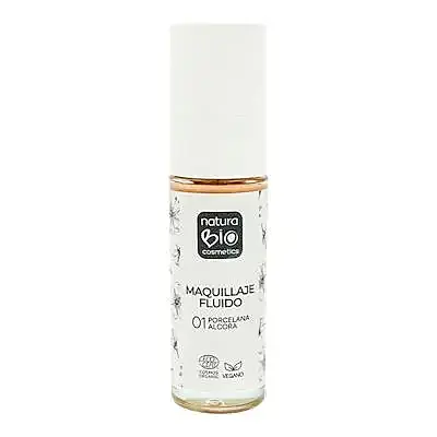 Maquillaje fluido 01 porcelana alcora, Naturabio