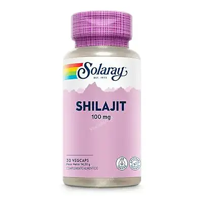 Shilajit 100 mg 30 cápsulas vegetales, Solaray