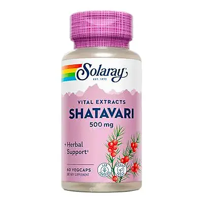 Shatavari 500 mg 60 cápsulas vegetales, Solaray