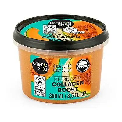 Exfo corporal colágeno de melón y karité 250 ml, Organic Shop